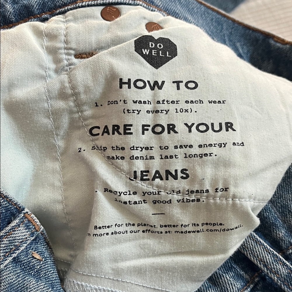 Madewell Classic Blue Denim - Picture 4 of 6